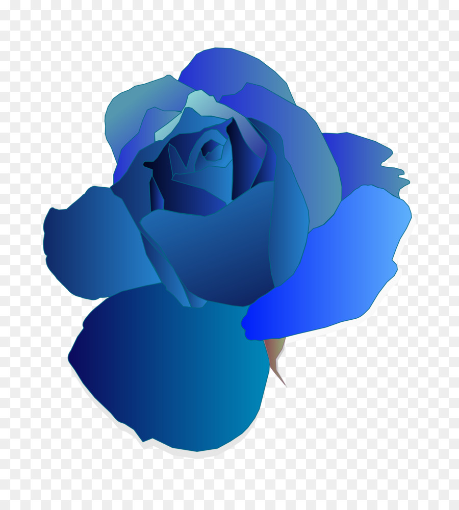 Blue Rose Clip Art - Blaue Blume