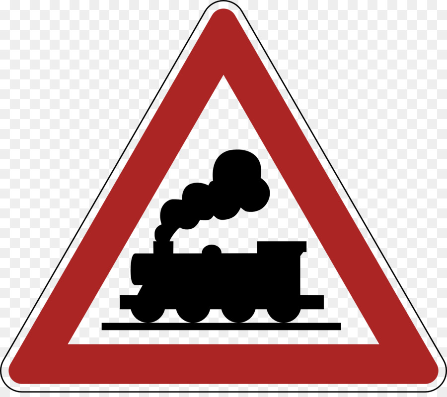 Bahntransport Bahnübergang Verkehrszeichen, Warnung, Zeichen Straße - Verkehrszeichen