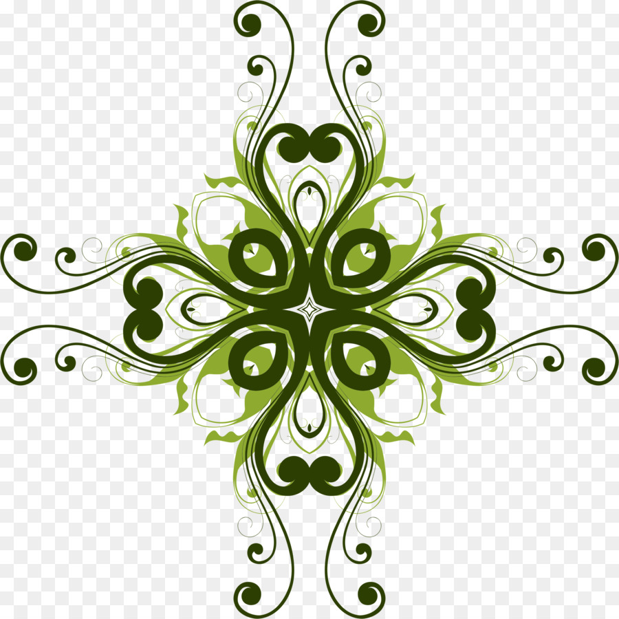 Hoa thiết kế Hoa Clip nghệ thuật - màu xanh lá cây hoa
