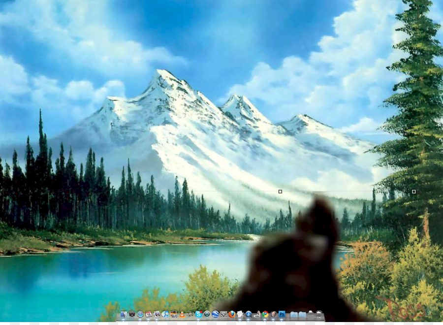 Cảnh bức tranh sơn Dầu Núi Thác Họa sĩ - phong cảnh