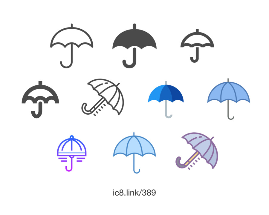 Ombrello Icone Del Computer - ombrellone
