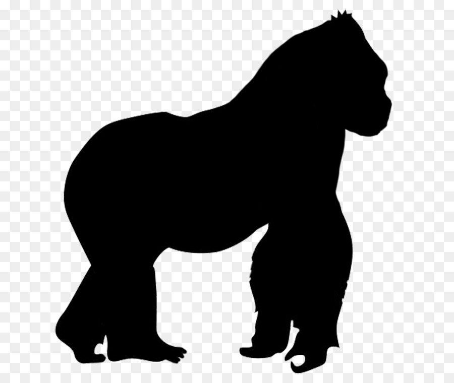 Gorilla Silhouette Clip Art - Frettchen