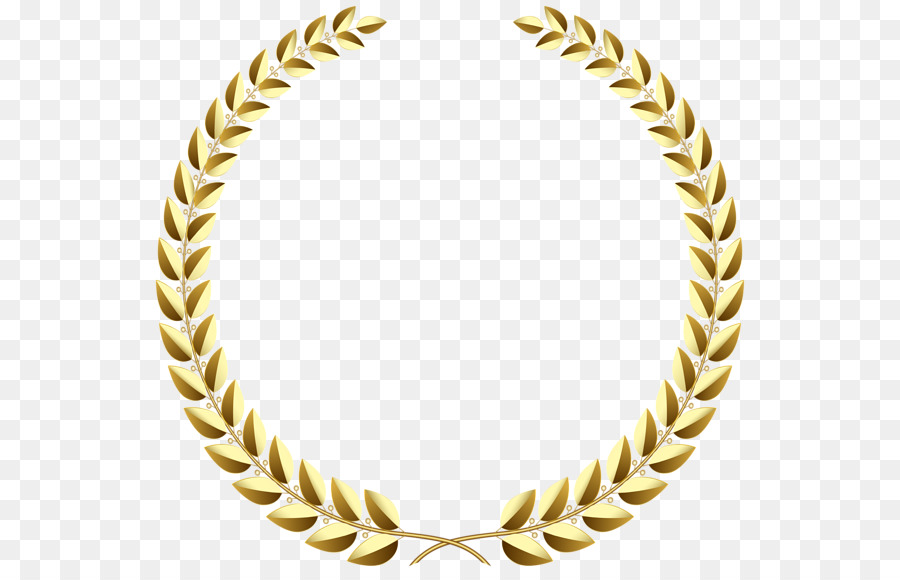 Corona di alloro in Oro Clip art - Ghirlanda