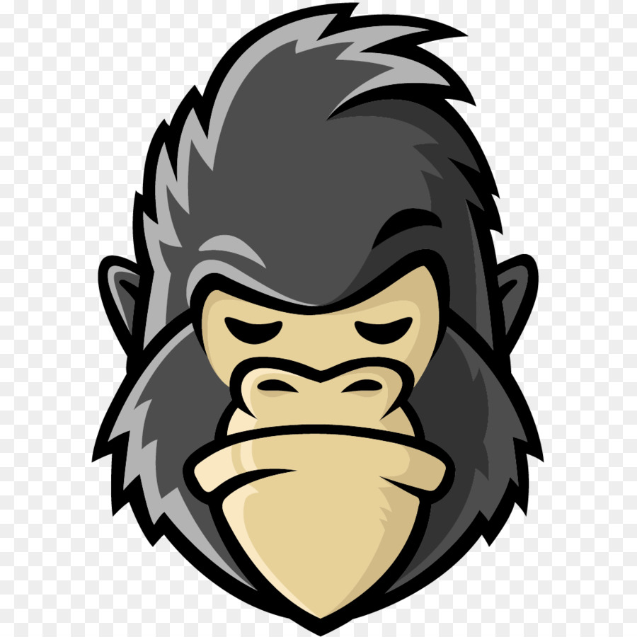 Gorilla Logo design loại Họa - Con khỉ đột png vận chuyển về - Miễn phí ...