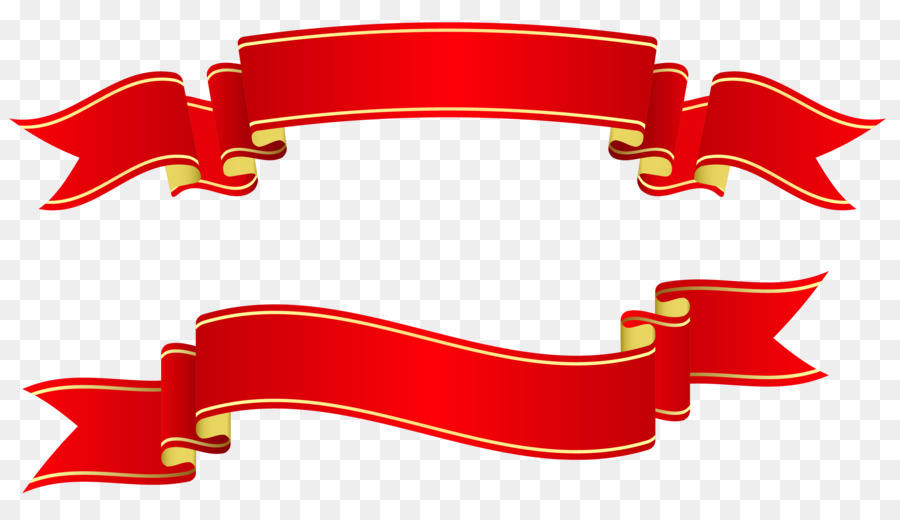Nastro Banner di nastro Adesivo Clip art - nastro rosso