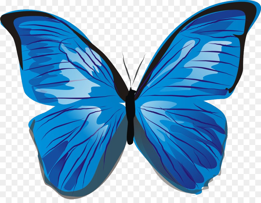 Schmetterling Computer Icons Clip art - blau