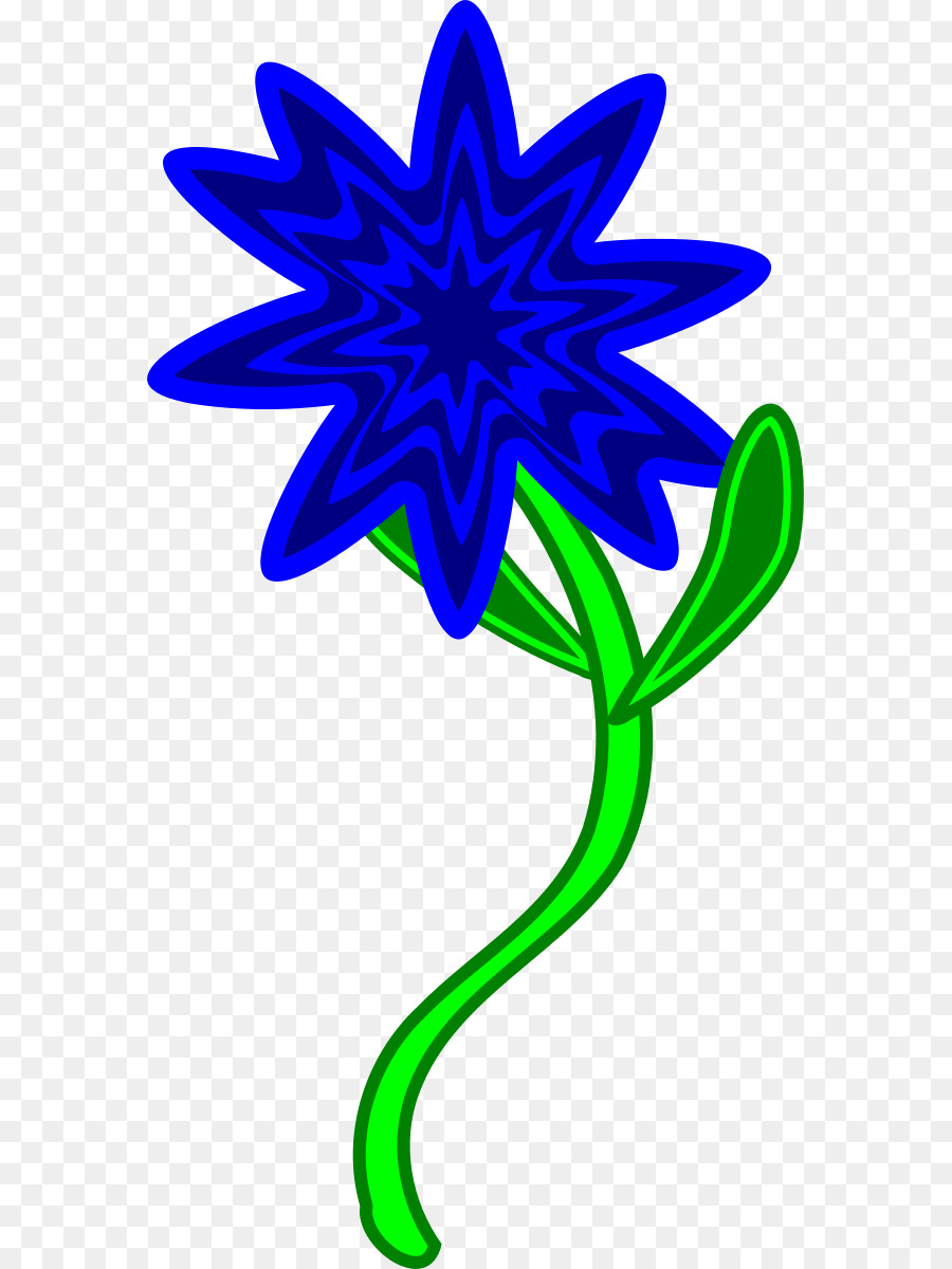 Blume Pflanze Vorbau Blau, Clip-art - Blaue Blume