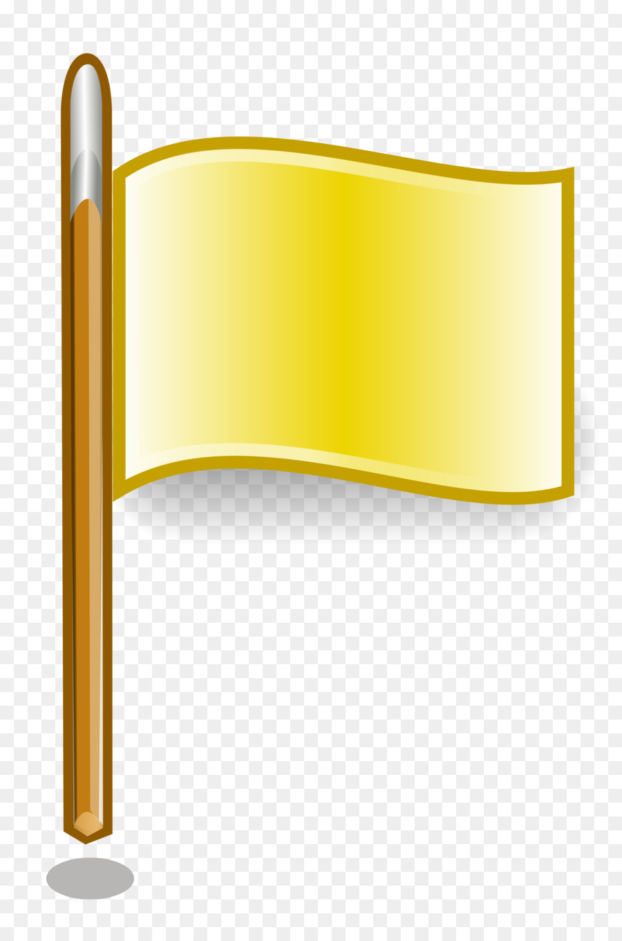 Icone Del Computer Bandiera Simbolo Giallo - giallo