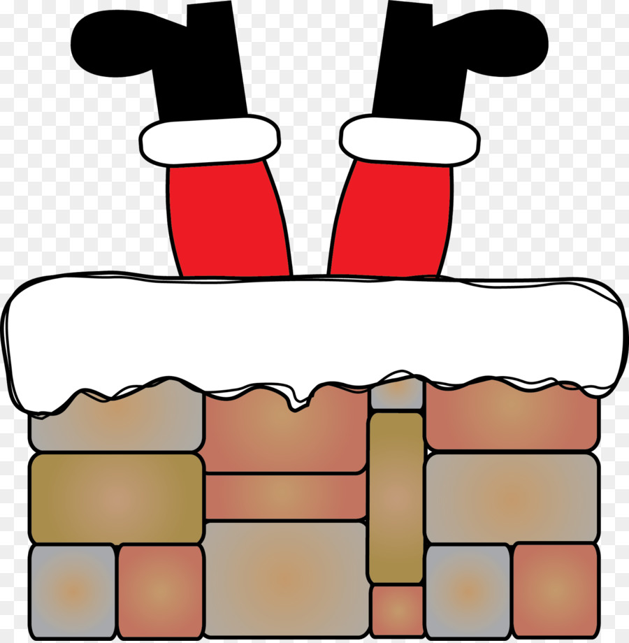 Santa Claus ống Khói Lò sưởi Kẹp Giấy nghệ thuật - Ống khói