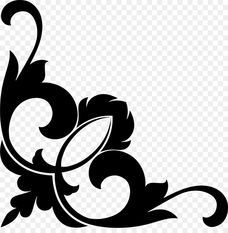 Black And White Flower png download - 800*600 - Free Transparent Ornament  png Download. - CleanPNG / KissPNG