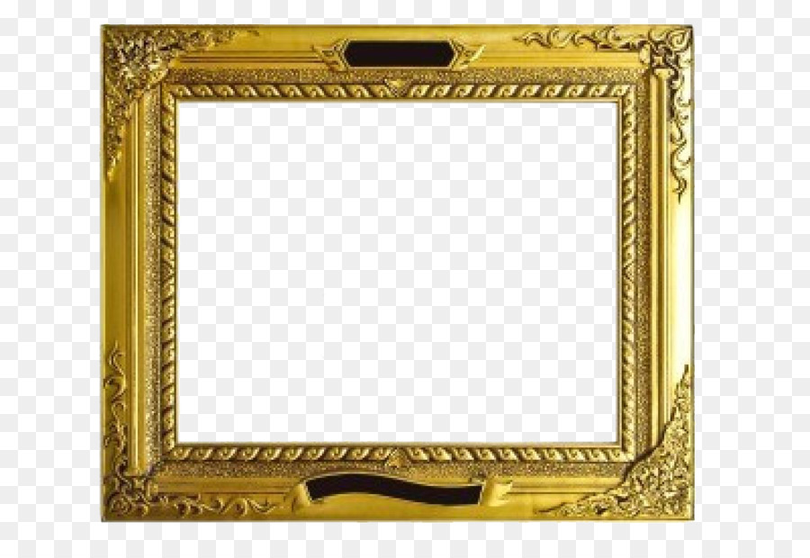 Cornici d'Oro della fotografia Stock a Specchio - bordo dorato