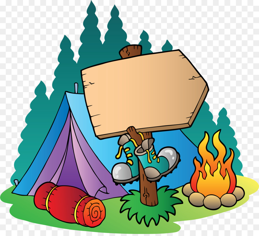 Camping-Campingplatz-Lagerfeuer-clipart - Zelt