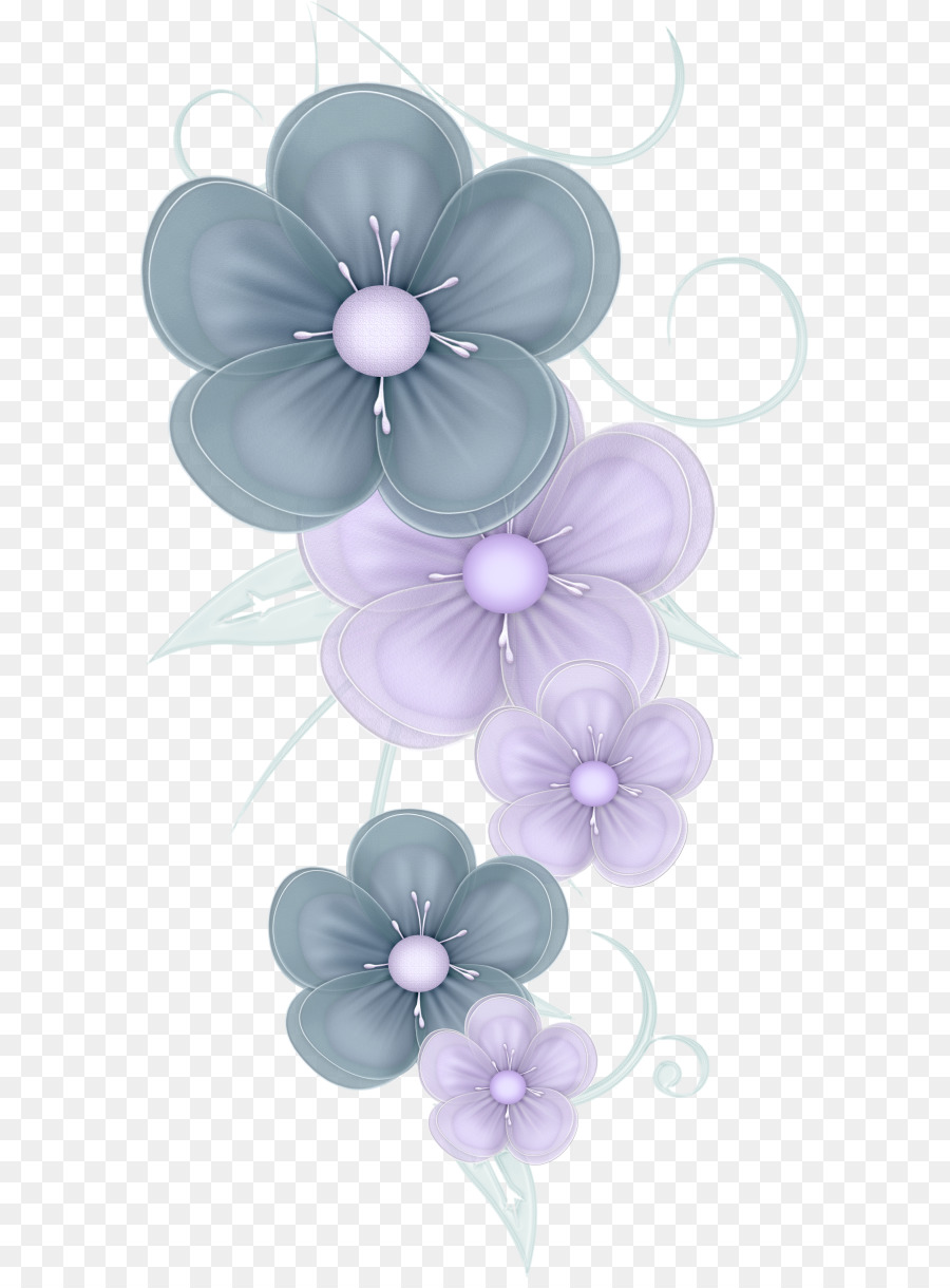 Clip nghệ thuật - hoa màu xanh