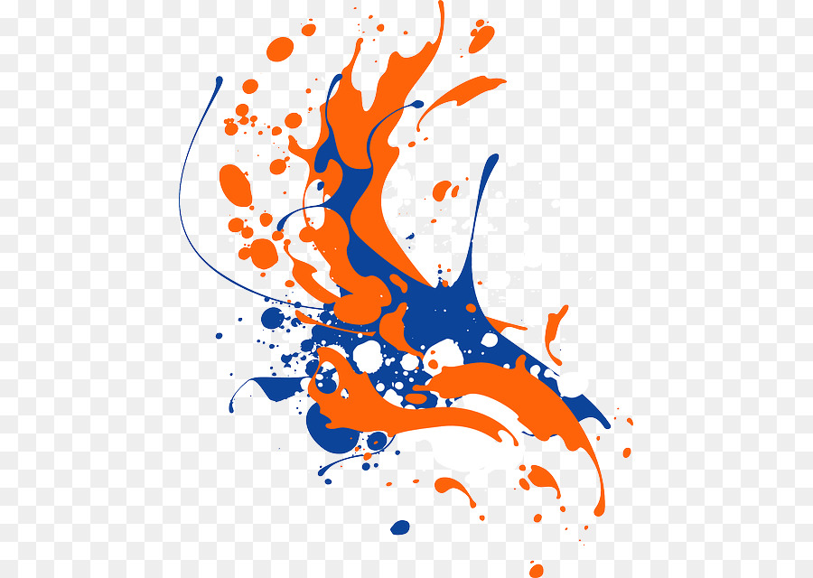 La pittura ad acquerello Arancione Clip art - 