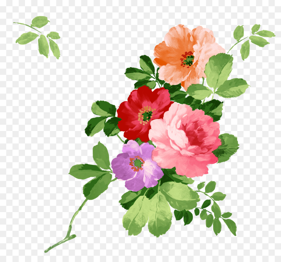 Acquerello Fiori dipinto ad Acquerello - acquerello fiore
