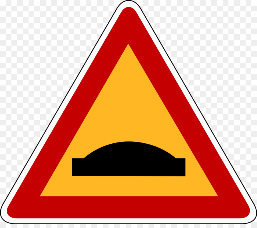 Traffico segno Speed bump segnale di Avvertimento di fotografia Stock Road - 