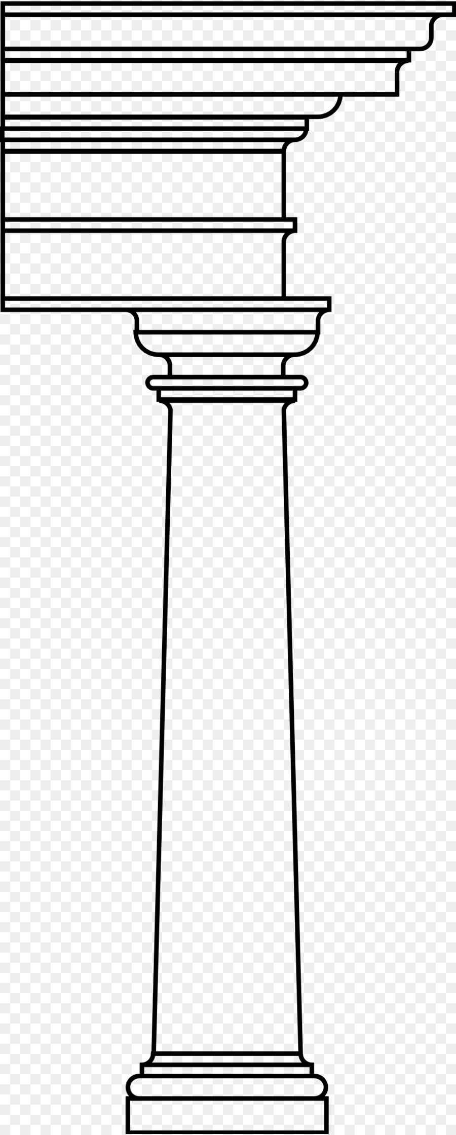 Ordine toscano Colonna Classica ordine di Capitale Clip art - colonna