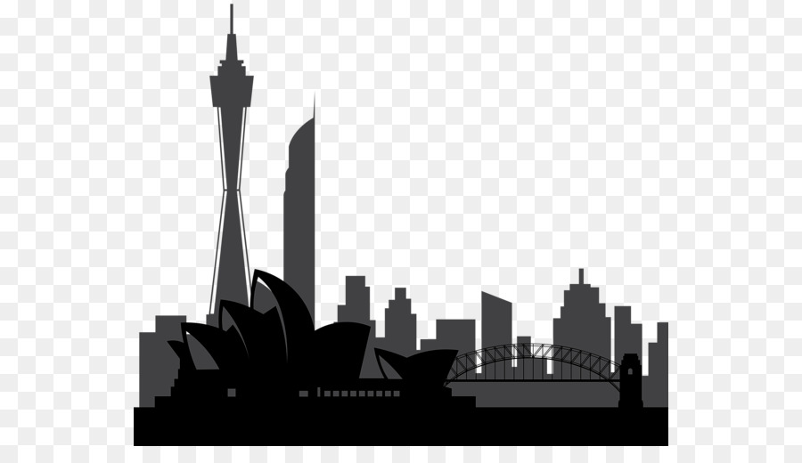 Città di Sydney Silhouette Clip art - città, silhouette
