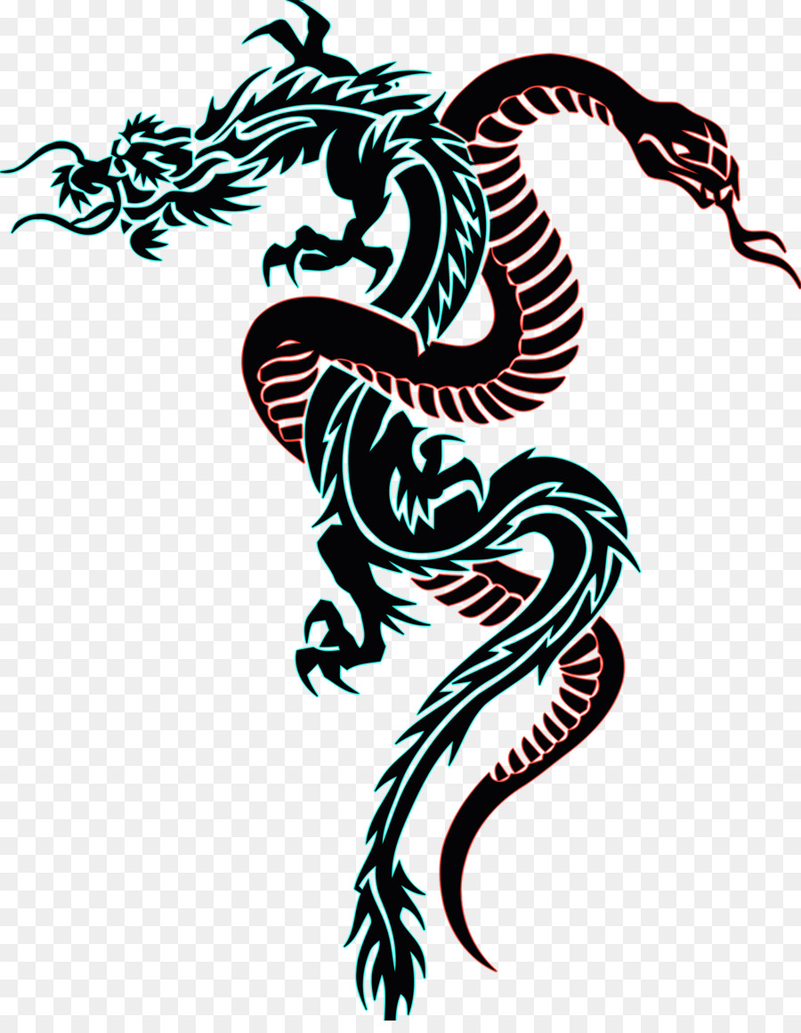 Schlange Tattoo chinesischer Drache clipart - Tattoo