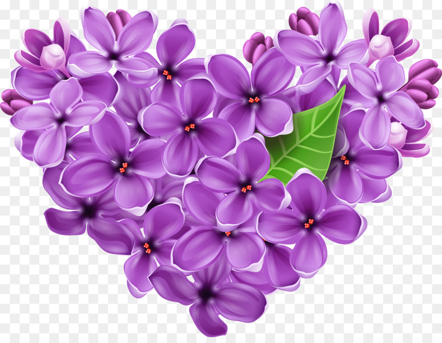 Cuore di fiori Lilla Clip art - Croco
