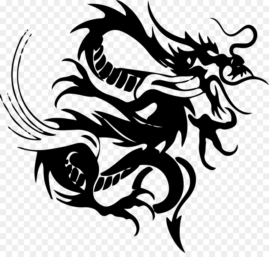 Tatuaggio del drago di Fantasia di arte di Clip - tribali