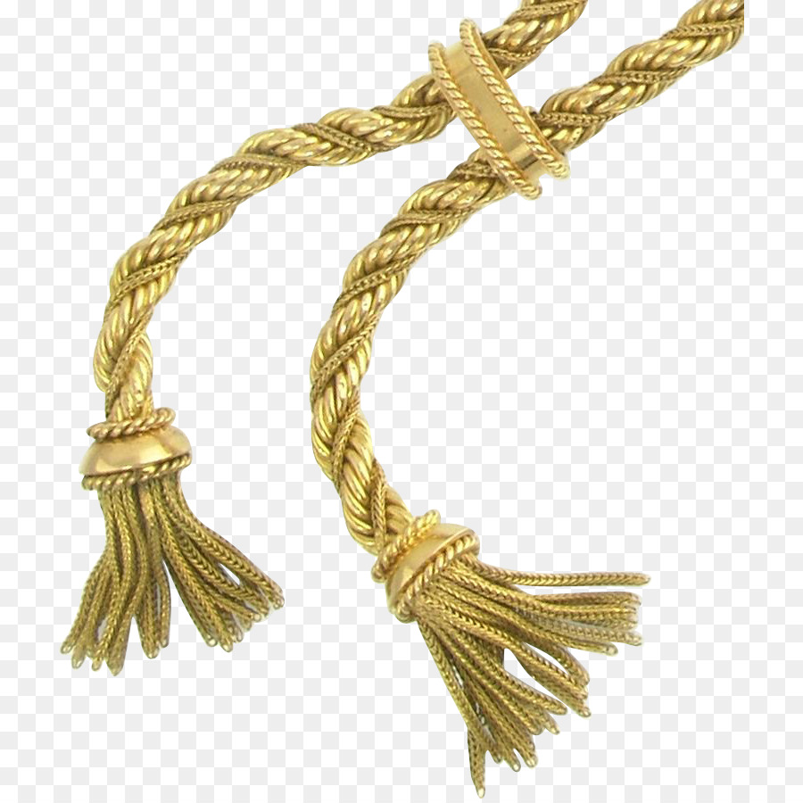 Halskette Seil Kette Schmuck Gold - Seil