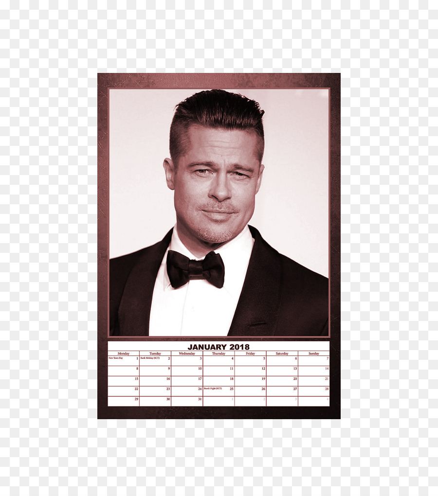 Brad Pitt Amici Calendario Celebrità Attore - Brad Pitt