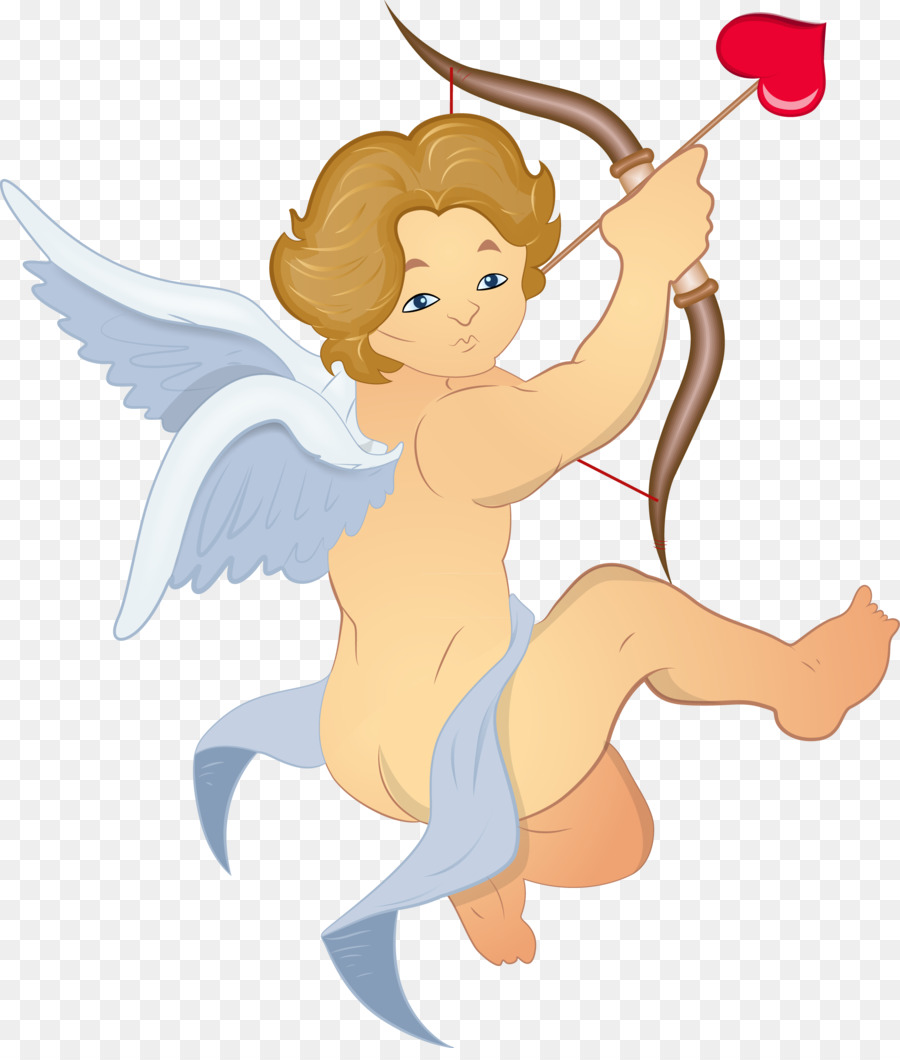Cartoon Cupid Engel-Zeichnung - Cupido