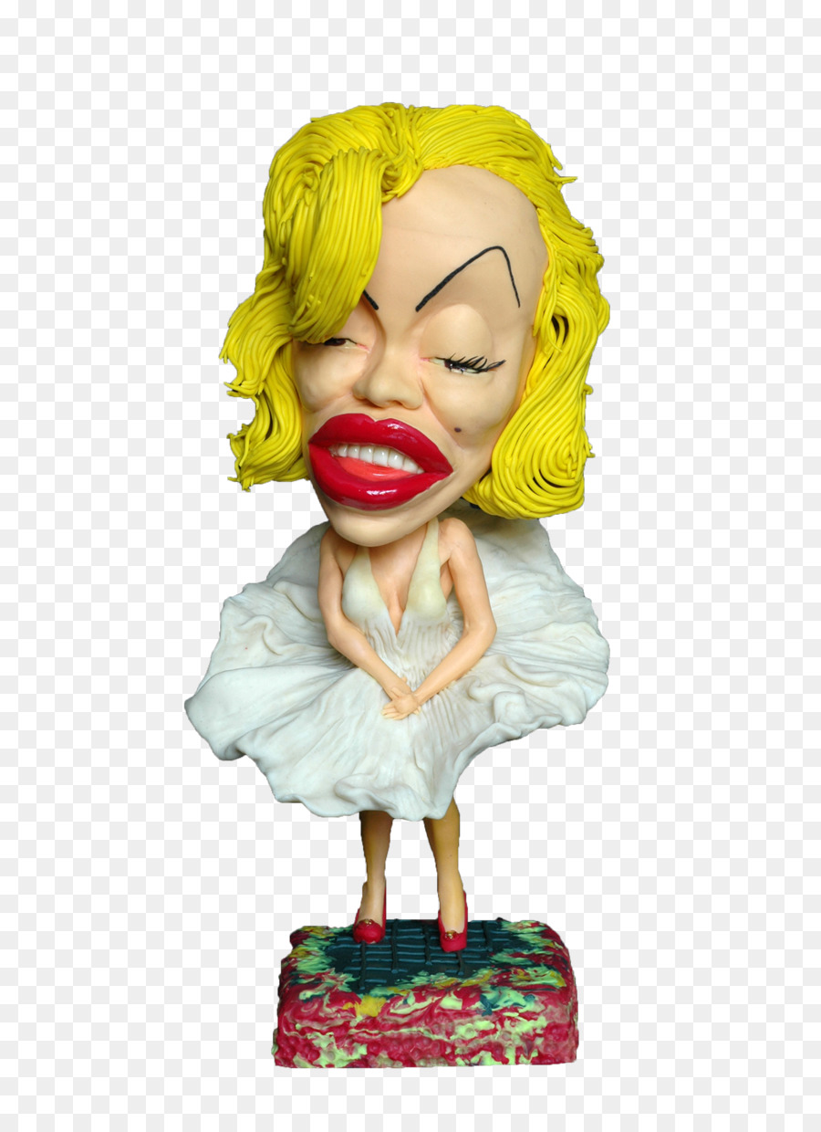 Bulgarien Karikatur, Skulptur, Kunst-Perücke - Marilyn Monroe