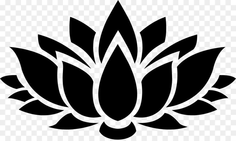 Nelumbo nucifera Silhouette Flower Clip Art - Lotus