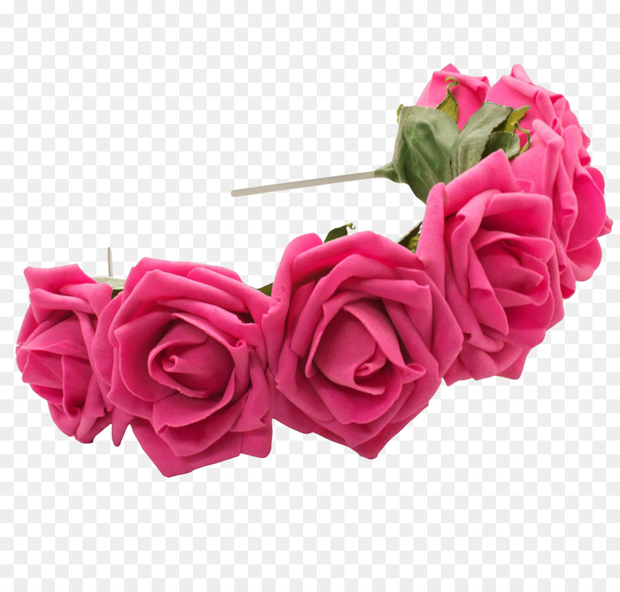 Stirnband Blumen Kranz Krone Rose - Blume Krone