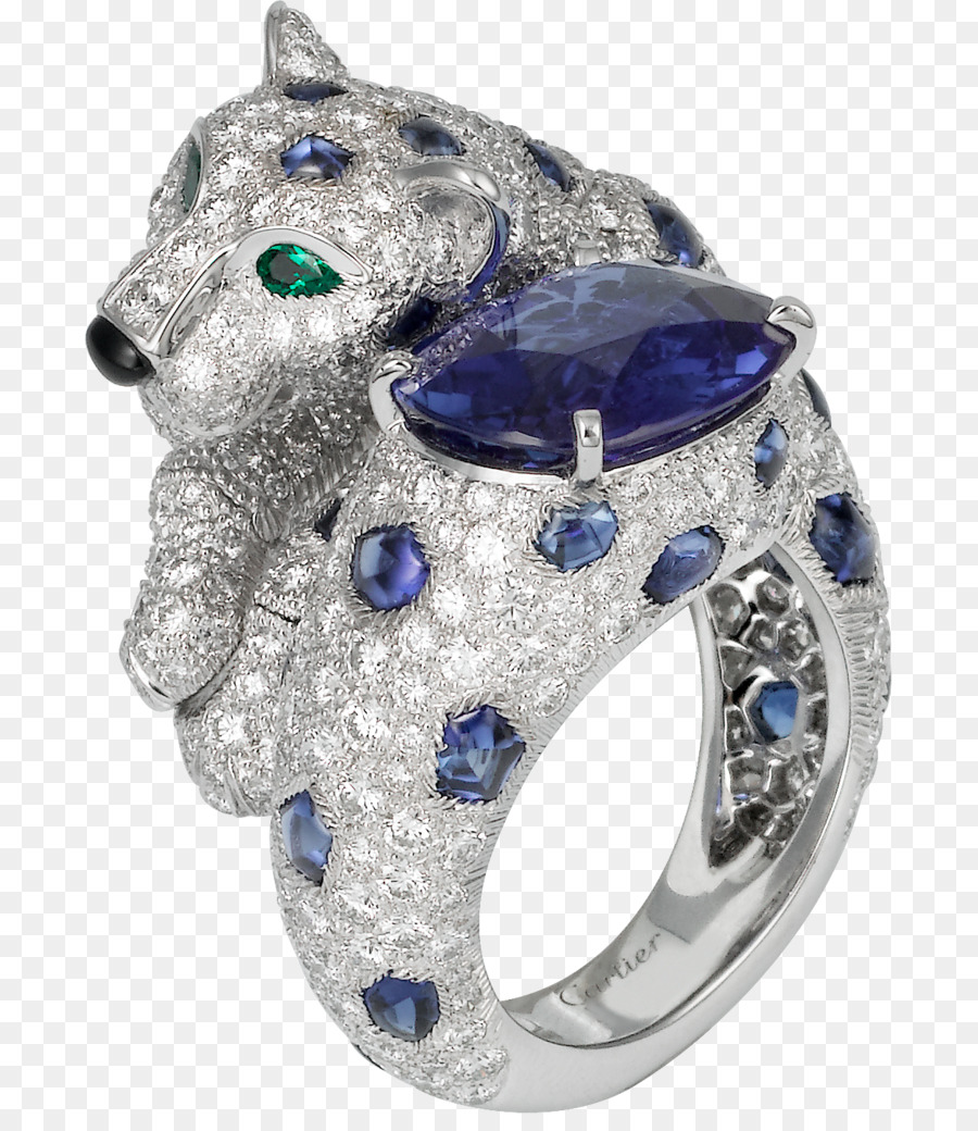Cartier Schmuck Saphir-Ring Mit Diamant - Frauen Tasche
