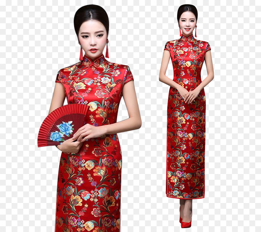 Kleid-Kleidung-Ärmel Cheongsam Kostüm - chinesische Hochzeit