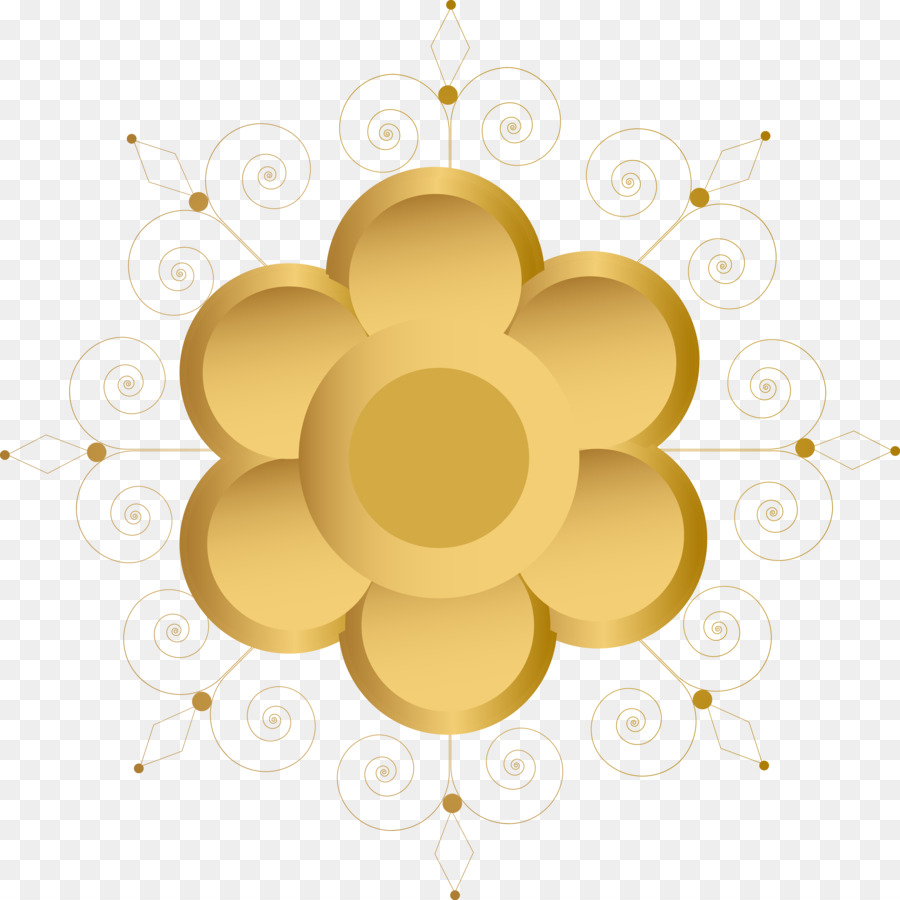 Blume, Blütenblatt Gelb Muster - Elemente
