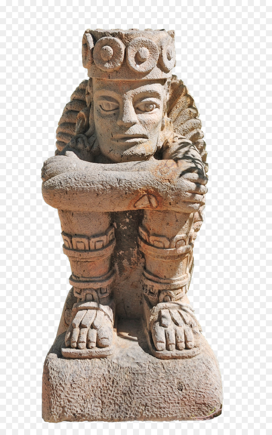 Maya-Zivilisation-Stein-Skulptur Azteken Sieben Statue - Aztec