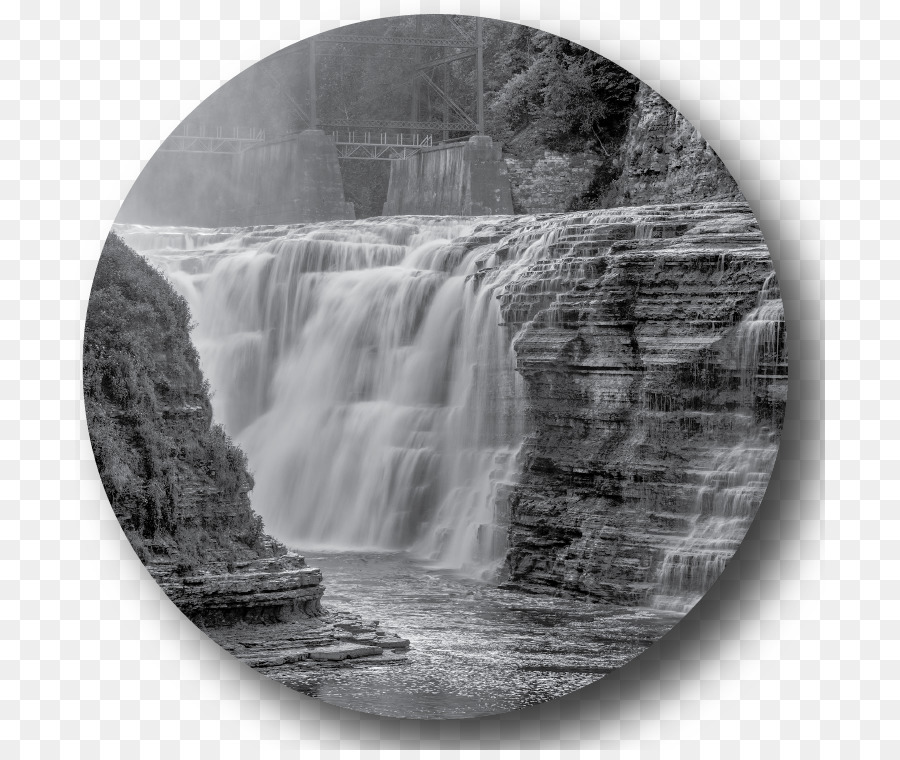 Upper Falls Letchworth State Park Fiume Genesee Cascata di fotografia Stock - cascata