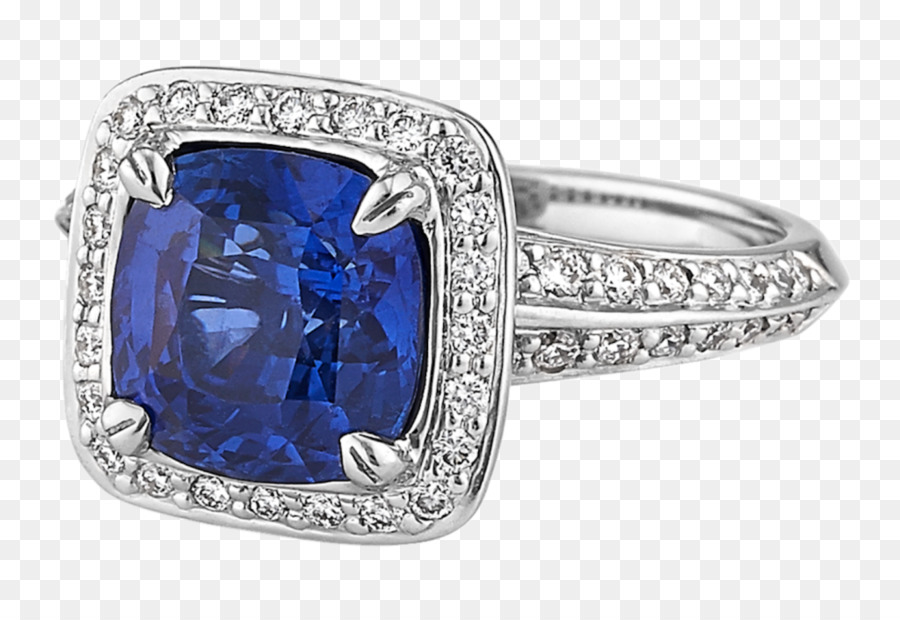 Saphir-Schmuck-Ring Blau Edelstein - Saphir