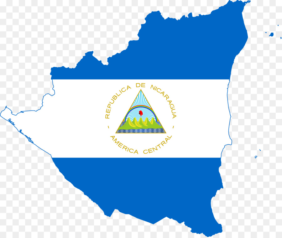 Flagge von Nicaragua Map National flag - Karte von Indonesien