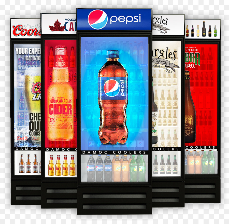 Werbung Display-Gerät-Kühlschrank-Cooler Aufkleber - Pepsi