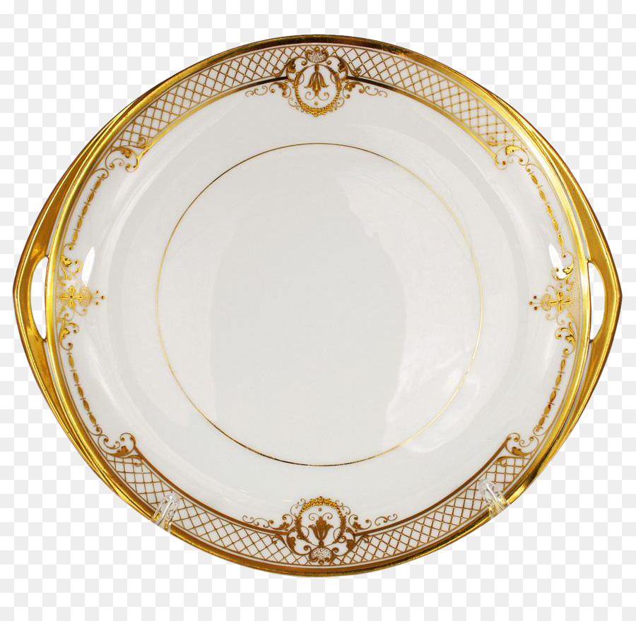 Geschirr Platte Teller Porzellan Gold - Platten