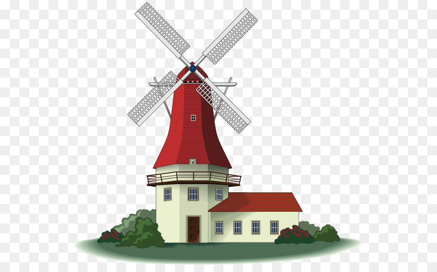 Windmühle Windpump Clip-art - Windmühle