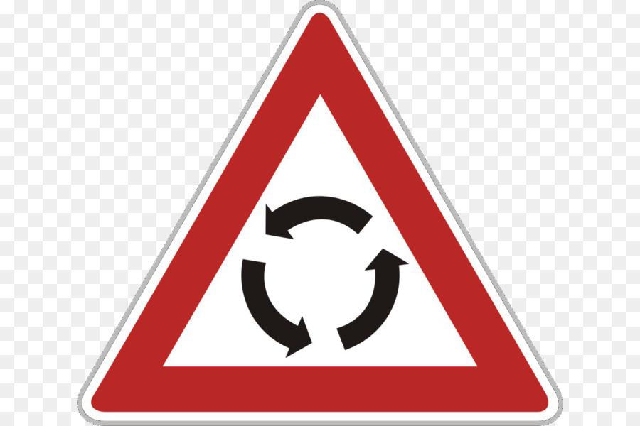 Priorità segni Rotatoria segnale di Avvertimento segno rotonda - A4