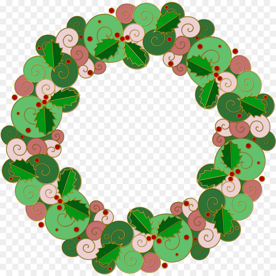 Vòng hoa trang trí Giáng sinh Clip nghệ thuật - vòng hoa