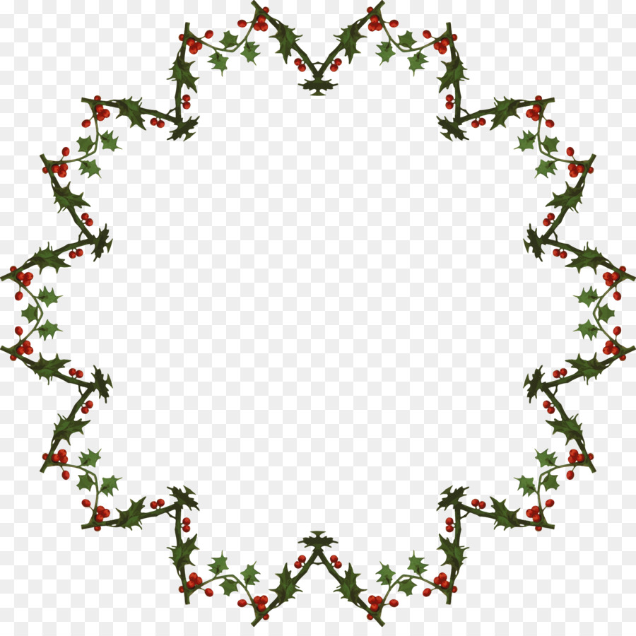 Weihnachts Blatt Clip Art - frame Rahmen