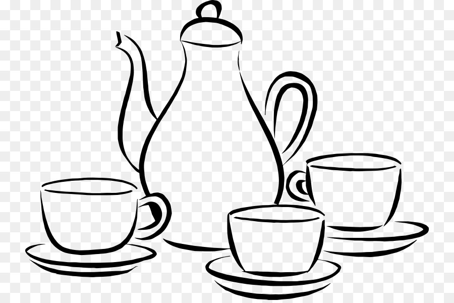 Cà phê cốc Cafe Clip nghệ thuật - ấm trà