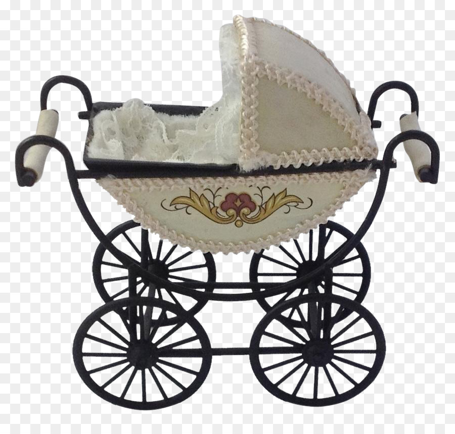 Puppenhaus Baby-Transport-Antik - Kinderwagen baby