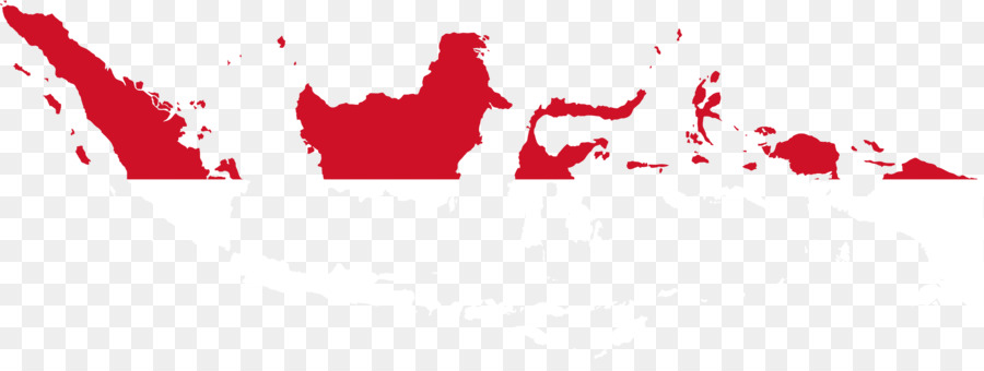 Flagge von Indonesien-Map National flag - Karte von Indonesien
