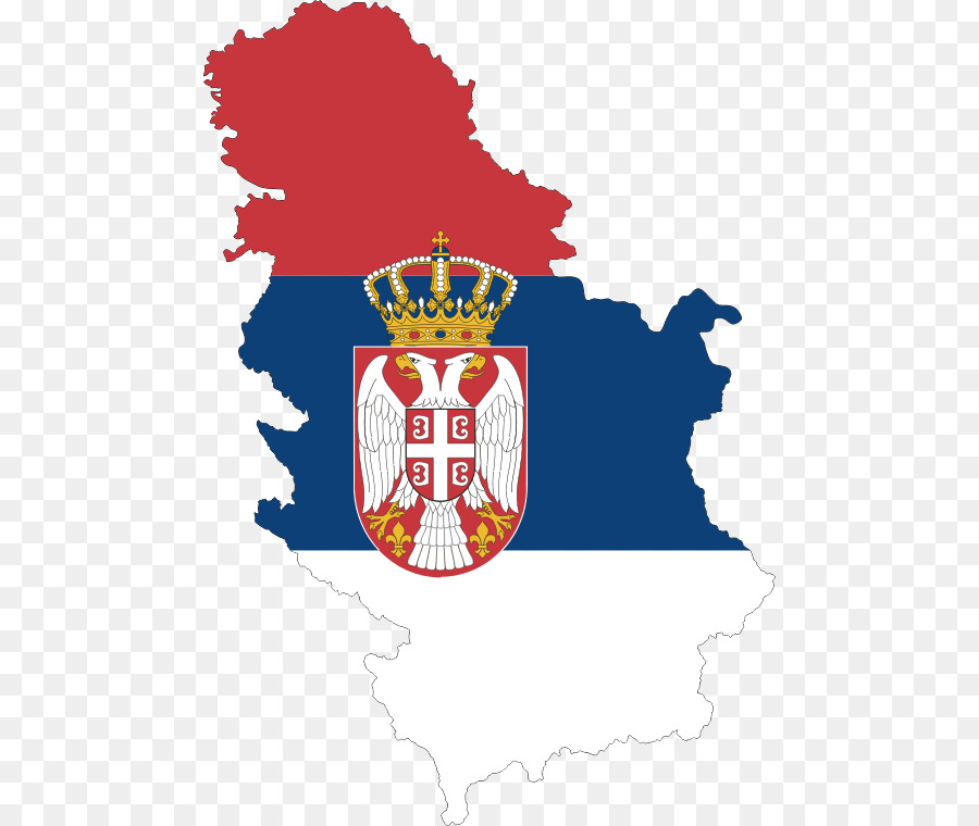 Serbia e Montenegro Bandiera della Serbia Mappa - ictus