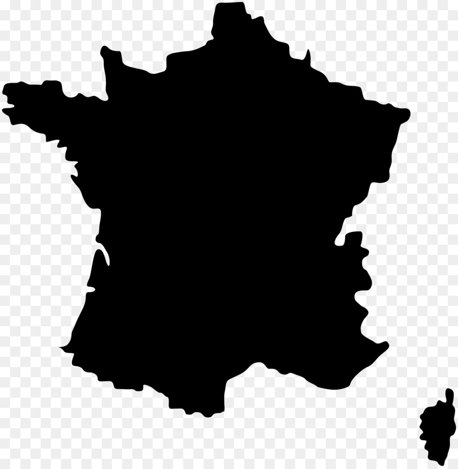 Francia Mappa Vettoriale Royalty-free - Francia