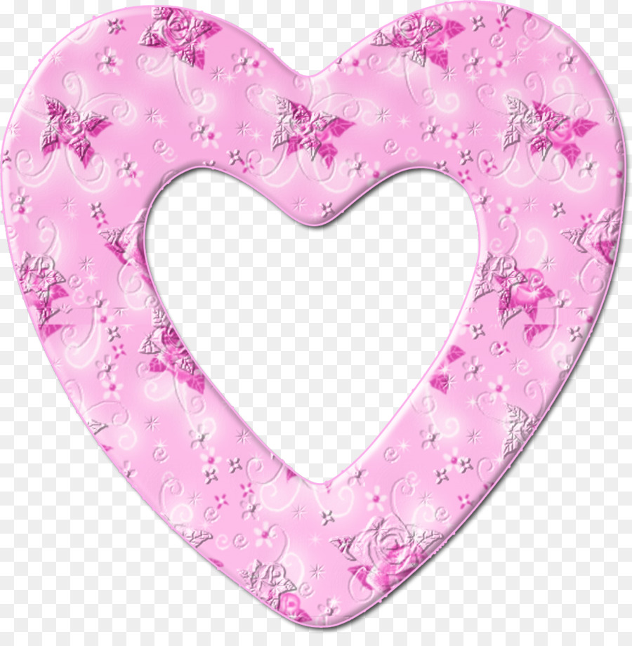 Herz Bilderrahmen Pink Clip-art - Png